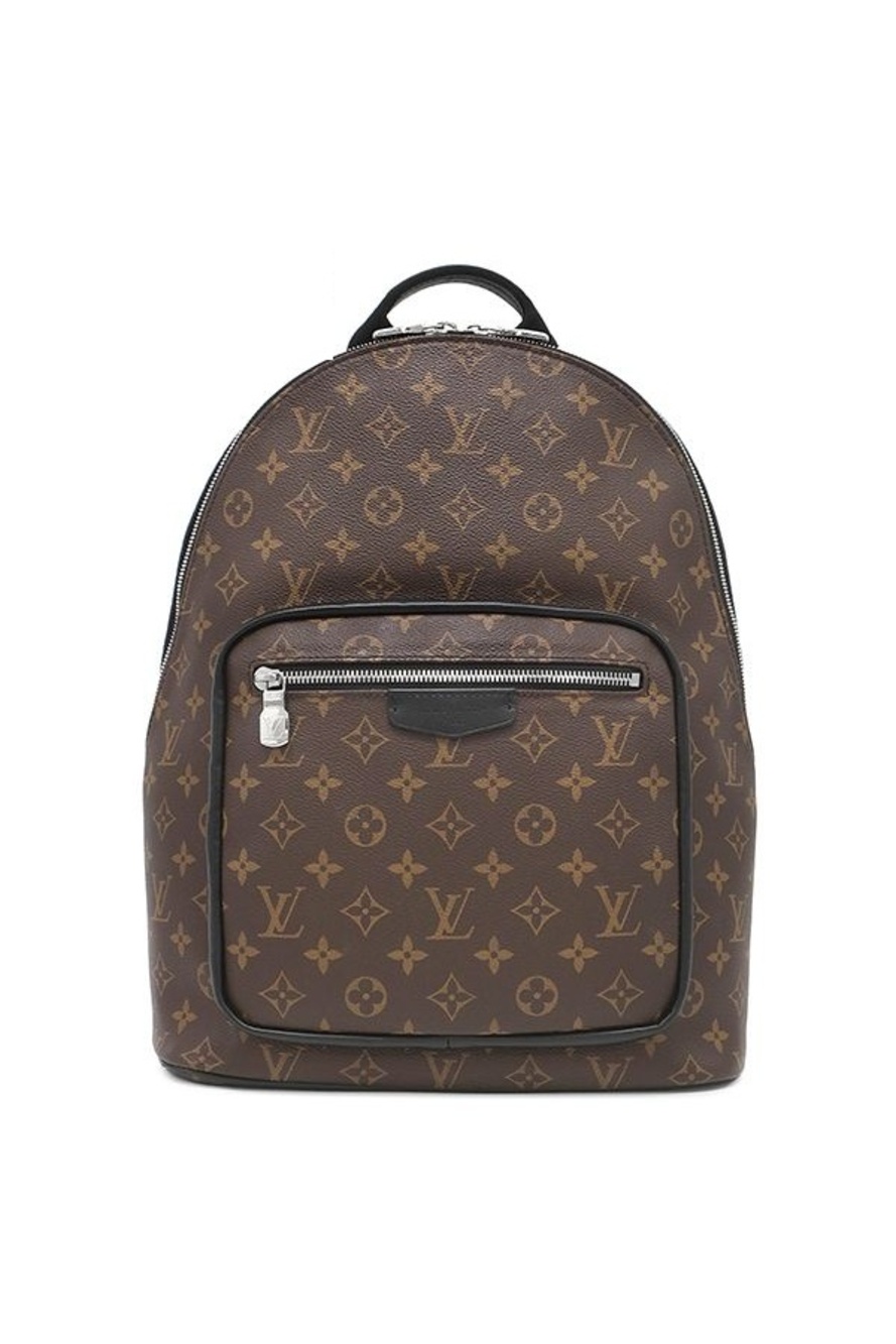 Louis Vuitton Backpack Josh NV Monogram Macassar Silver Brown